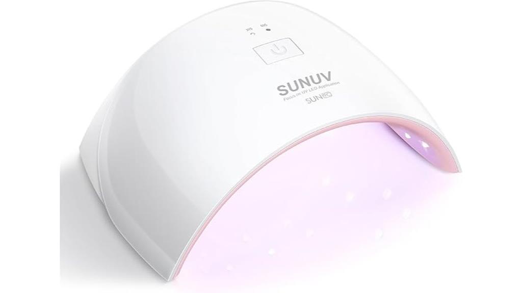 gel nail lamp with sensors