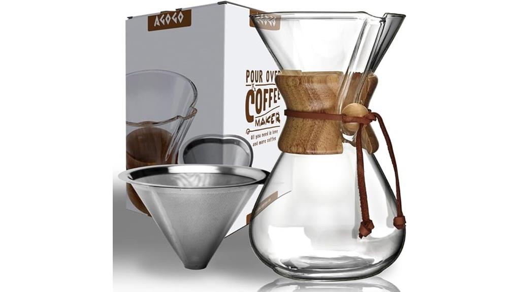 glass 8 cup coffee maker