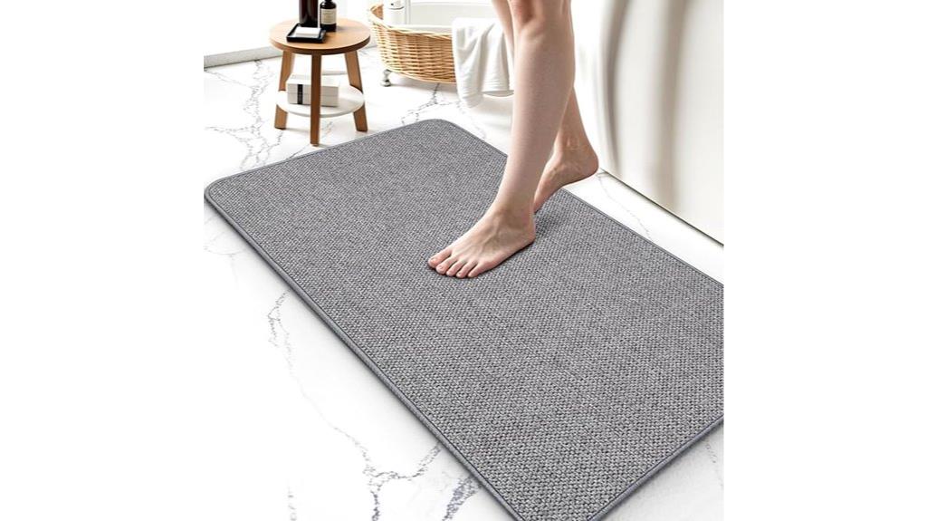 gray non slip bath mat
