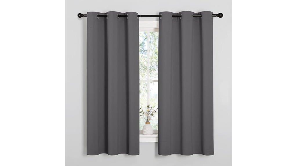 grey blackout curtain panels