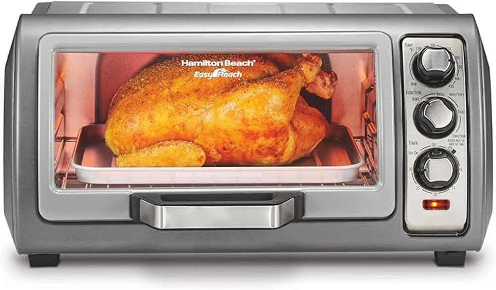 hamilton beach 6 slice toaster oven