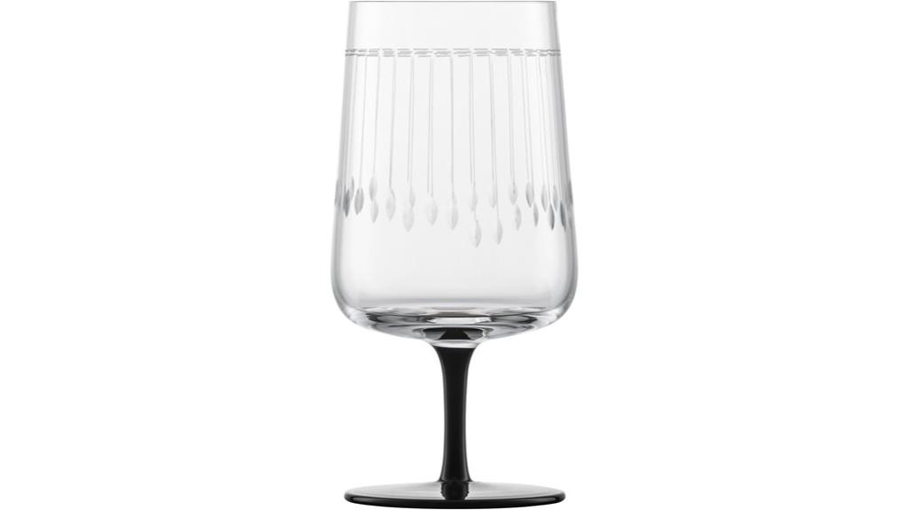 handmade crystal wine glasses