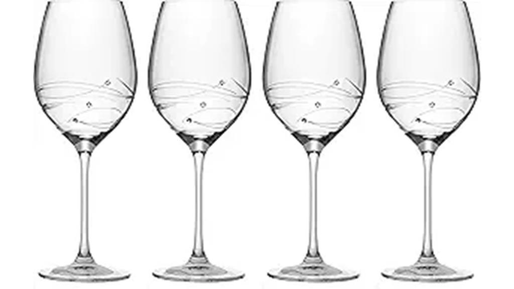 handmade red wine glasses