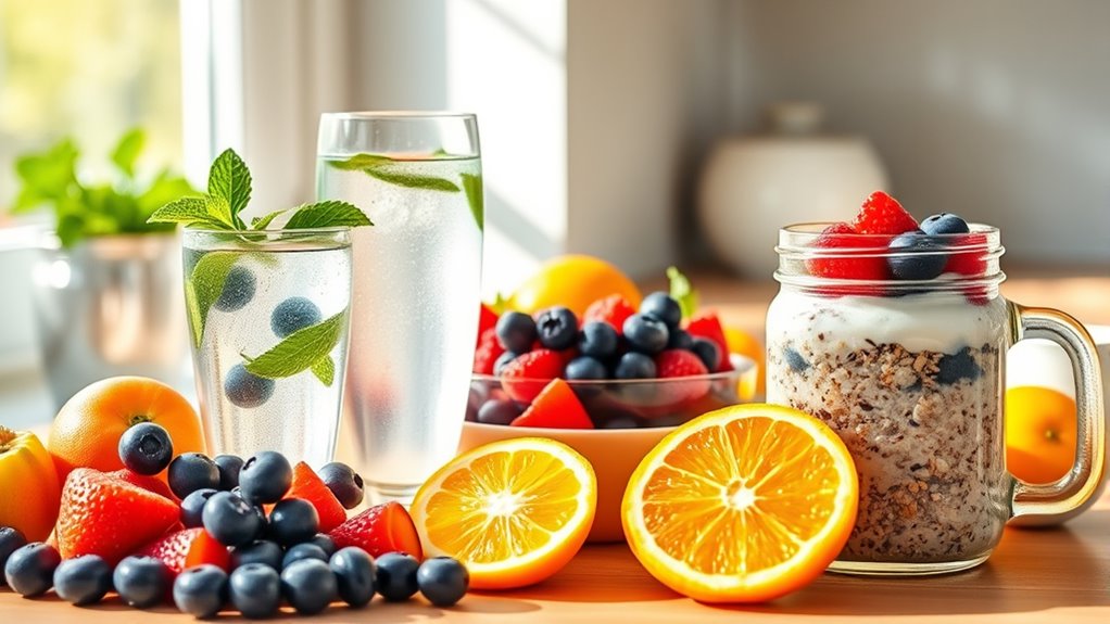 healthy morning hydration routine