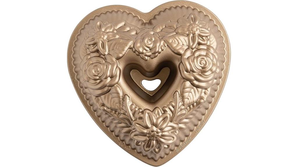 heart shaped toffee bundt