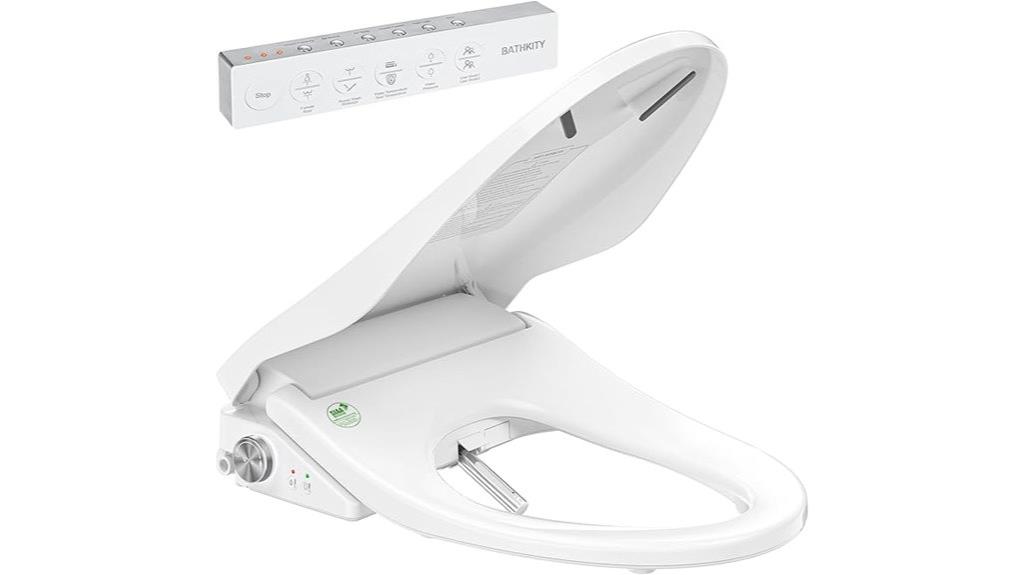 heated bidet with dryer