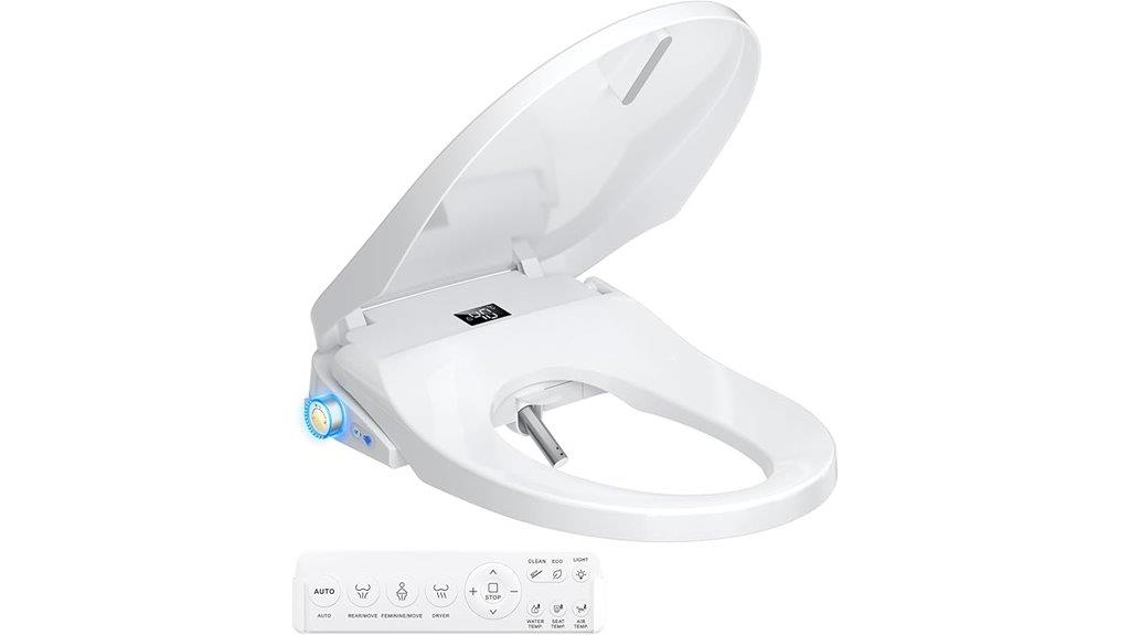 heated water bidet