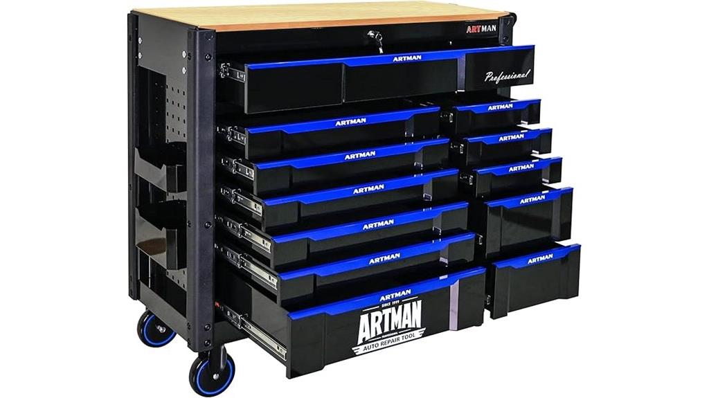 heavy duty 12 drawer cart