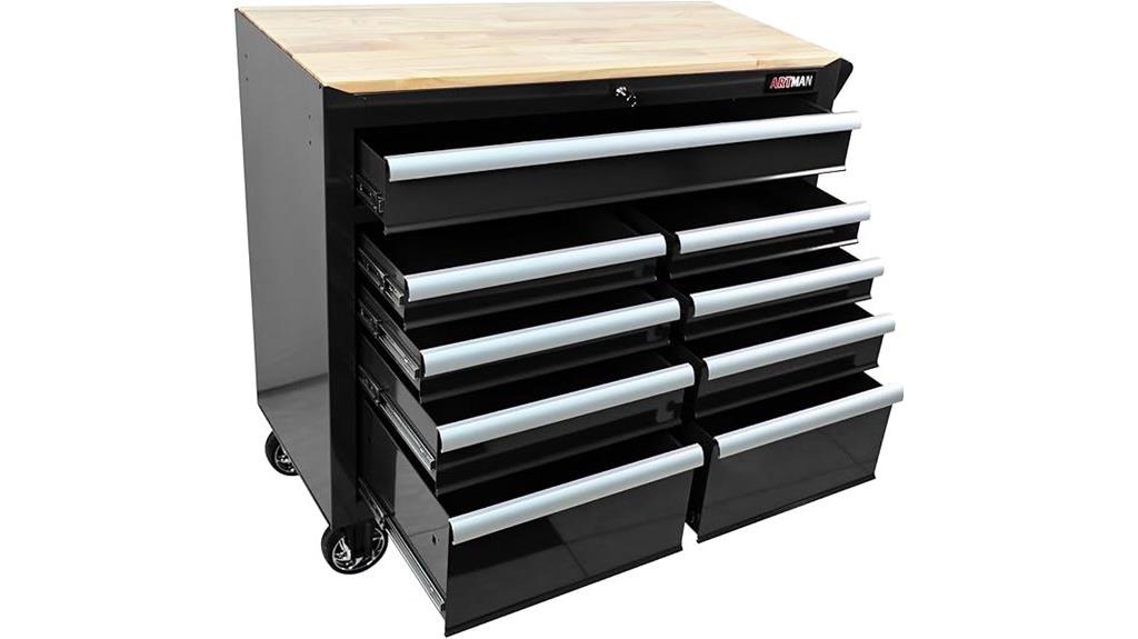 heavy duty 9 drawer tool chest