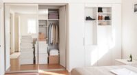 hidden storage maximizes bedroom space