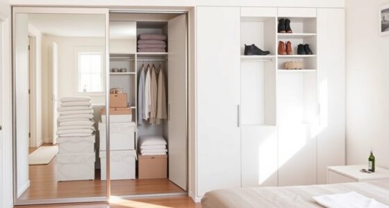 hidden storage maximizes bedroom space