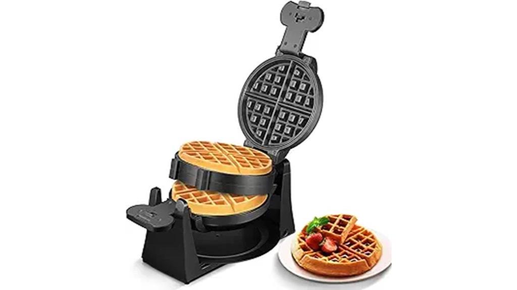 high power flip waffle maker