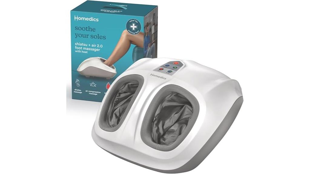 homedics shiatsu air foot massager