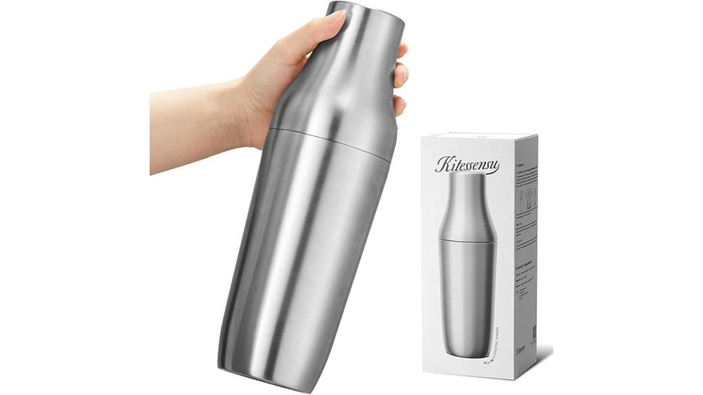 hybrid cocktail shaker with measurement