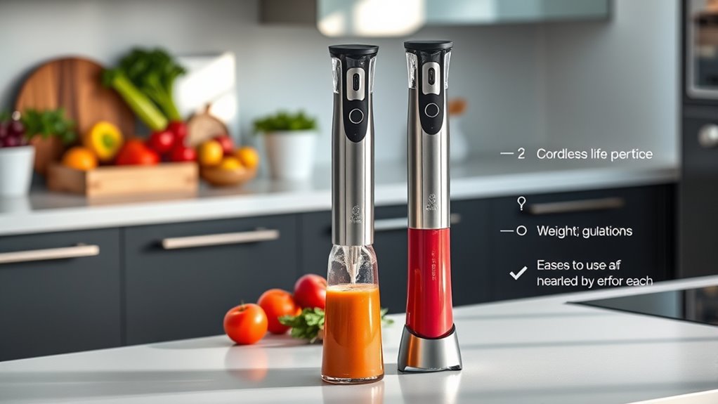 key cordless blender factors