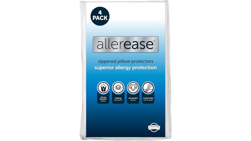 king sized pillow protectors pack of four