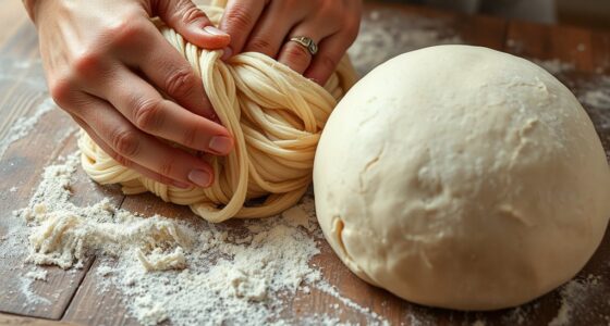 kneading enhances gluten development