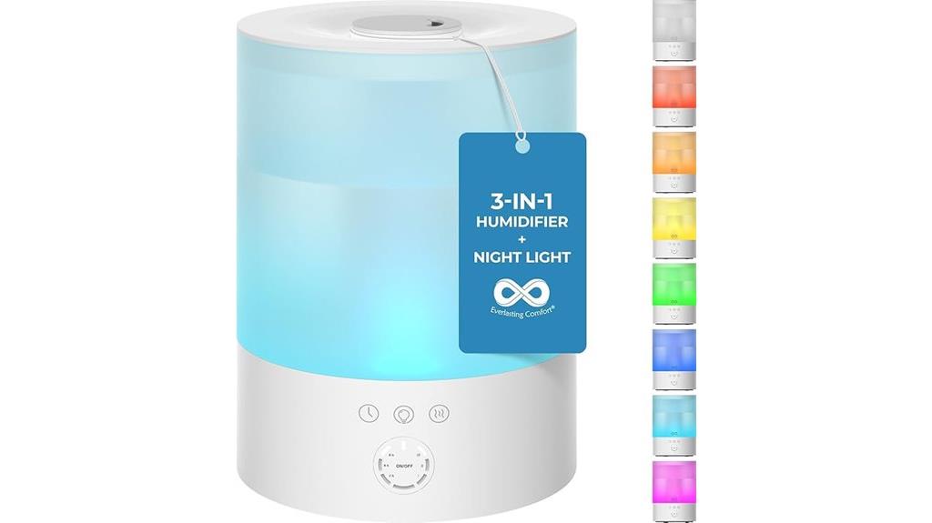 large 2 5l ultrasonic humidifier