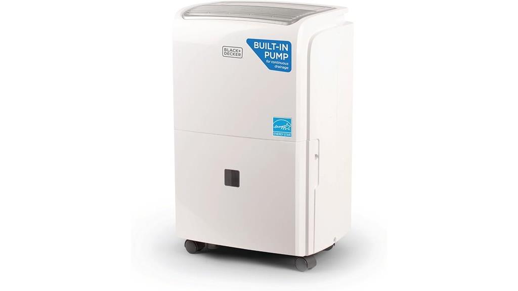 large capacity dehumidifier with pump