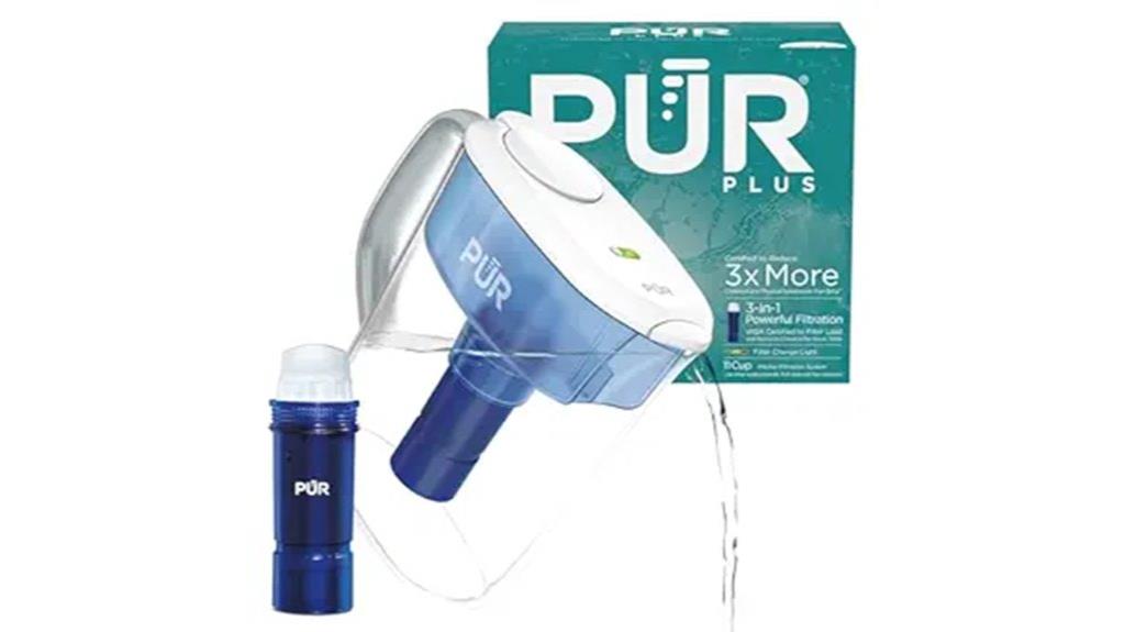 large capacity filtered water pitcher