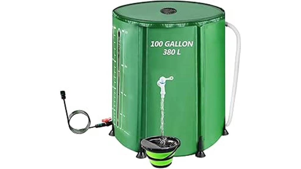large collapsible rain barrel