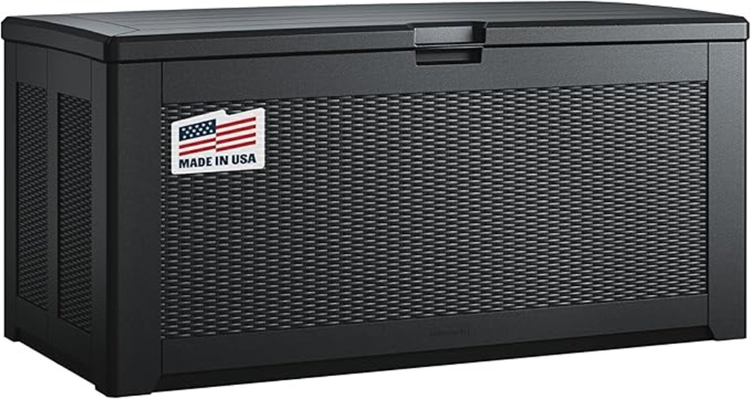 large outdoor resin deck box