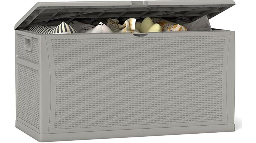 large outdoor resin storage box