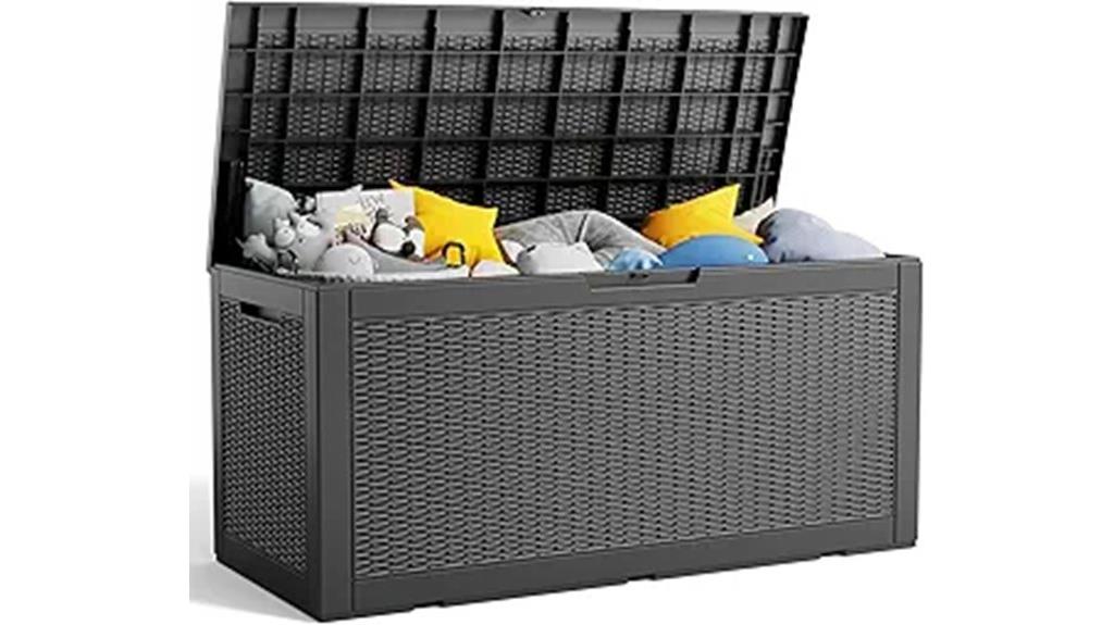 large outdoor resin storage box