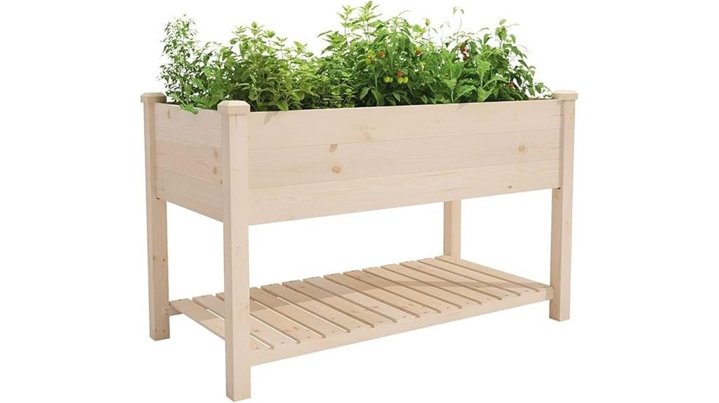 large raised garden bed