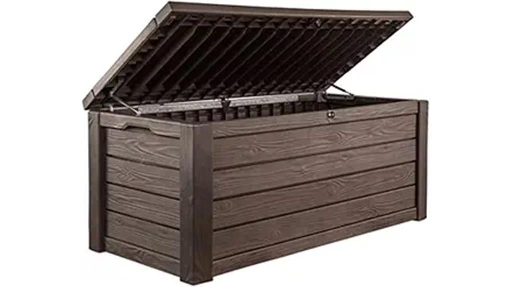large resin deck storage
