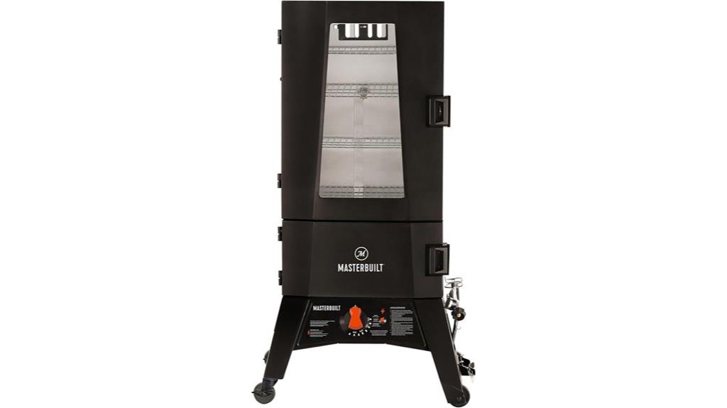 large vertical propane smoker