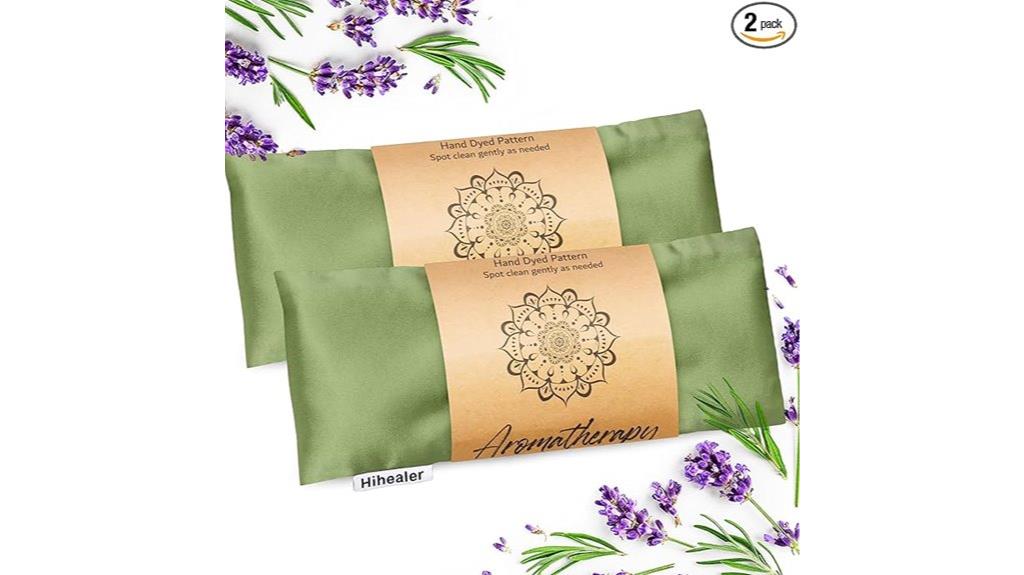 lavender green silk pillow