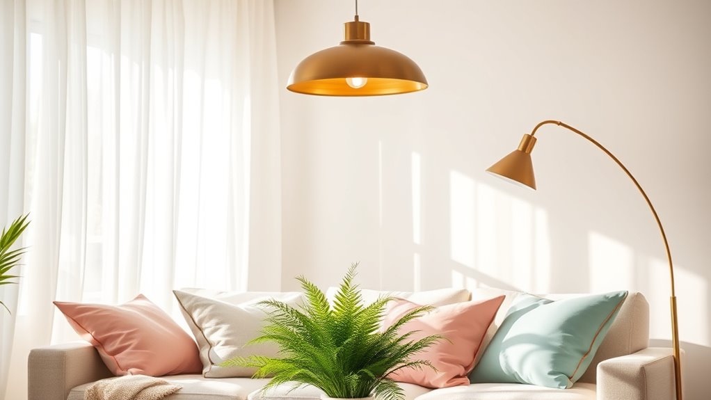 layered bright natural lighting