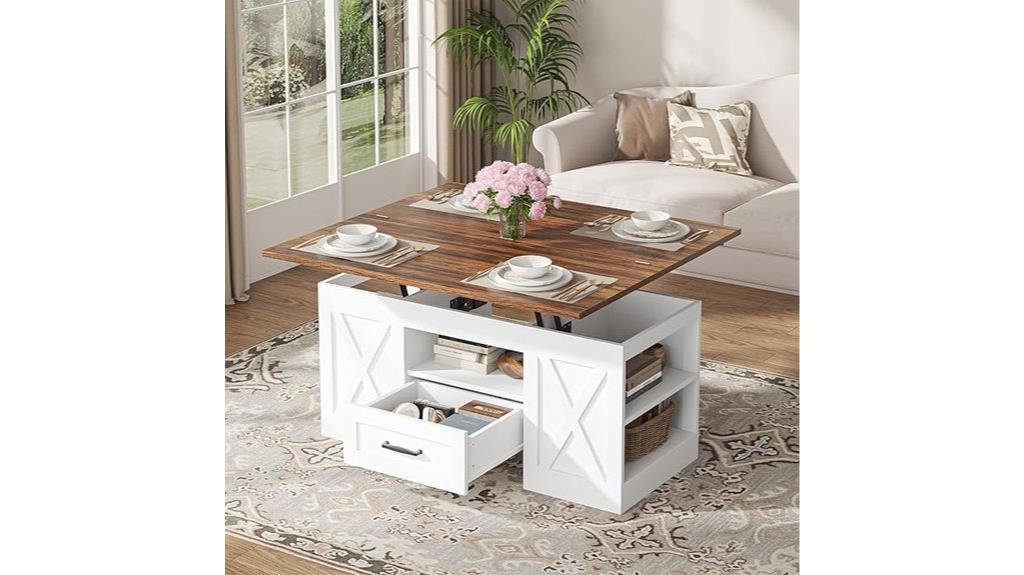 lift top storage coffee table