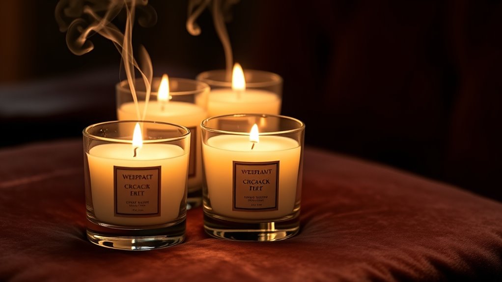 long lasting scented candle selection