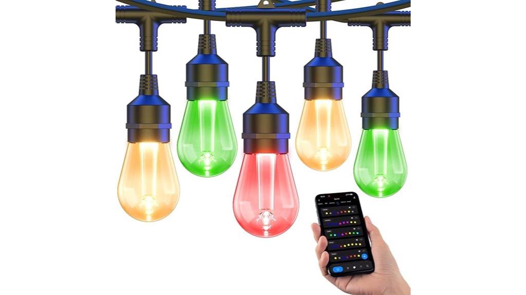 long outdoor string lights