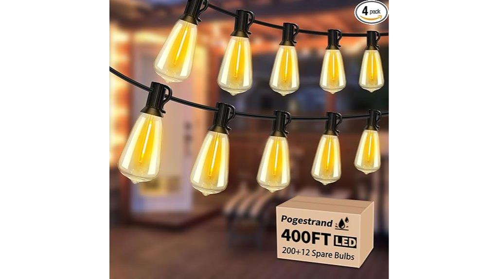 long waterproof vintage string lights