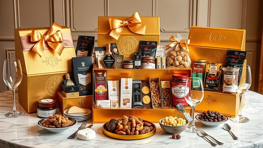 luxurious gourmet gift baskets