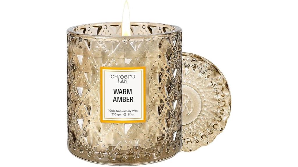 luxury amber candle 8 1oz