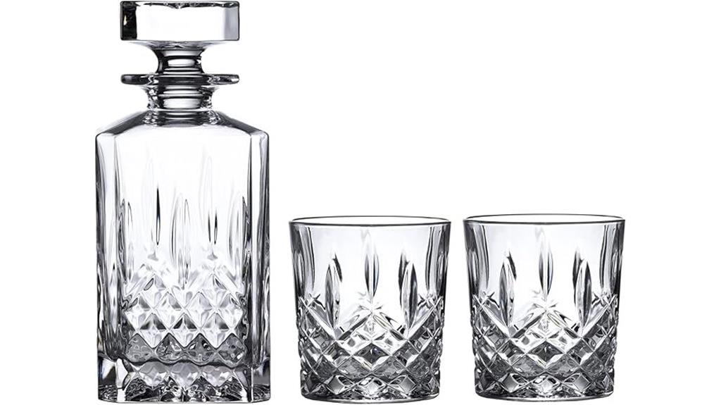 luxury decanter and glass set