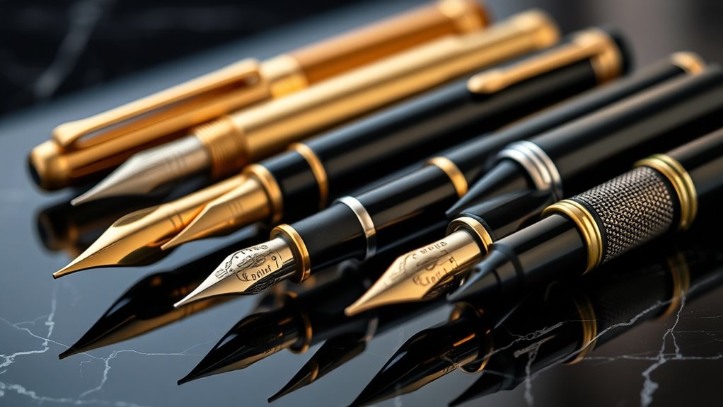 luxury fountain pens showcase elegance