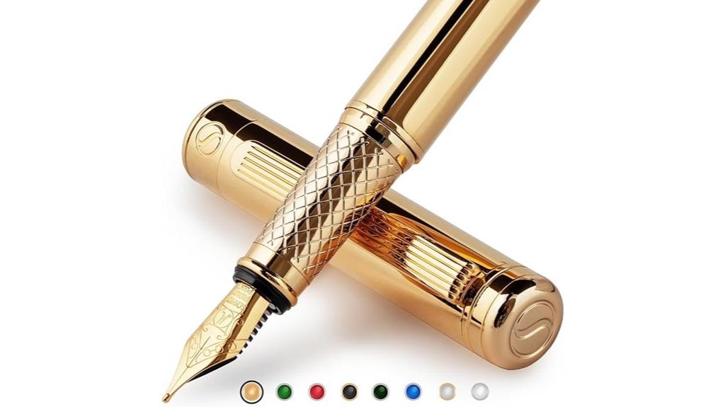 luxury gold fountain pen
