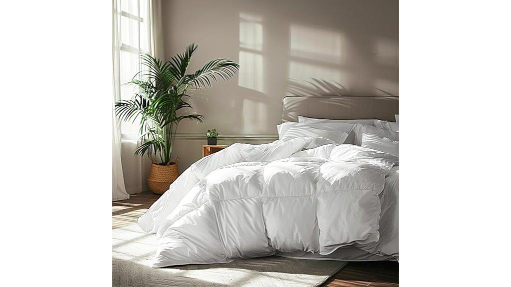luxury queen feather comforter
