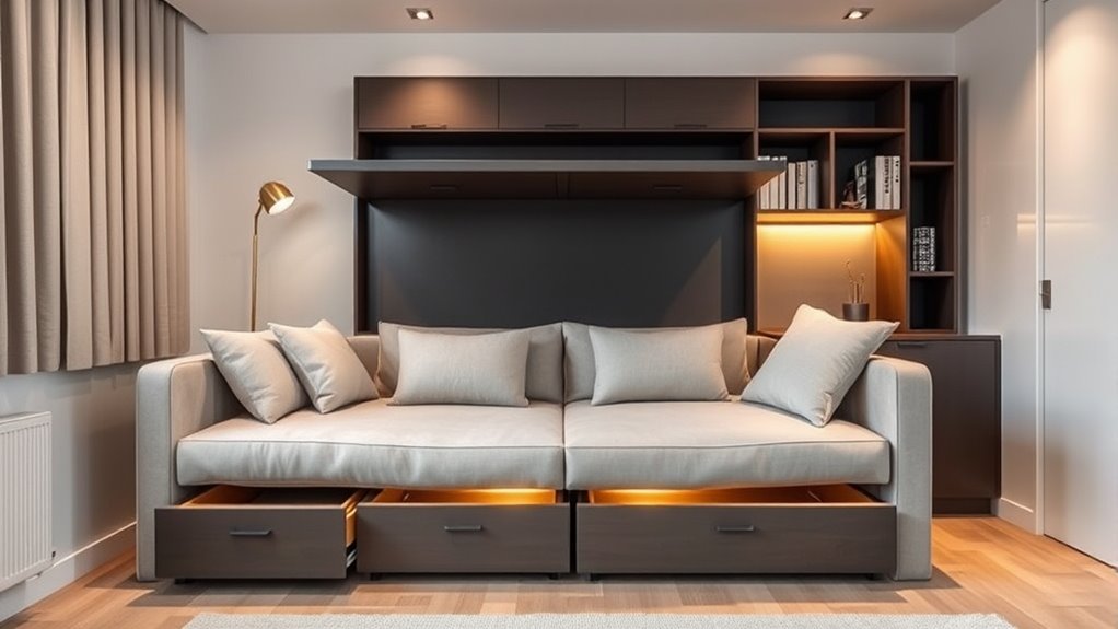 maximize space with multifunctional furniture