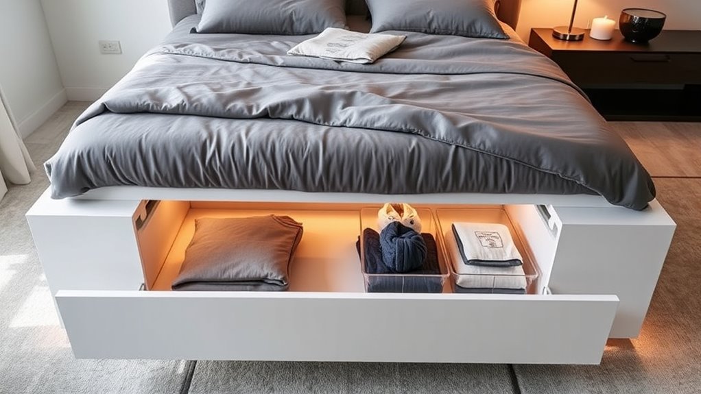 maximize under bed organization