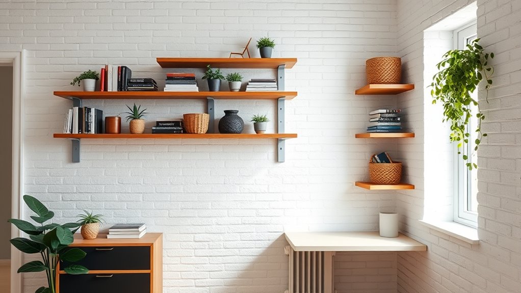 maximize wall storage space