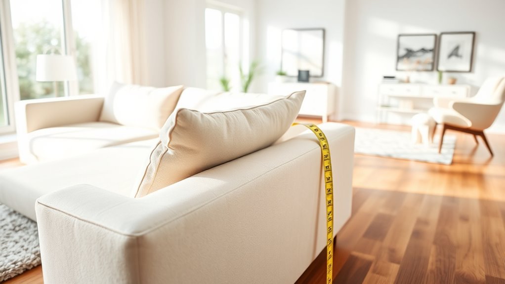 measure furniture before buying