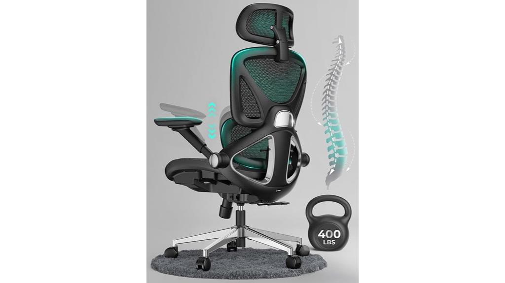 mesh lumbar support chair