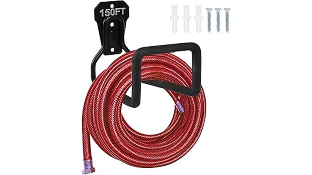 metal wall mounted hose holder