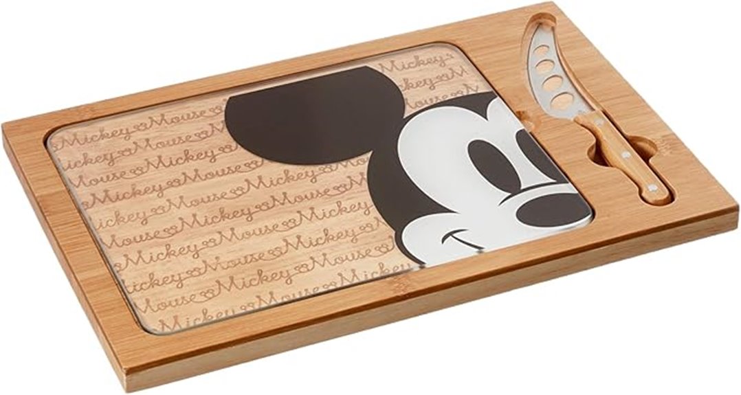 mickey mouse glass cutting set